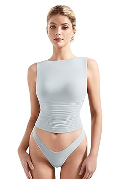 SUUKSESS Women Double Lined Sleeveless Going Out Basic Tank